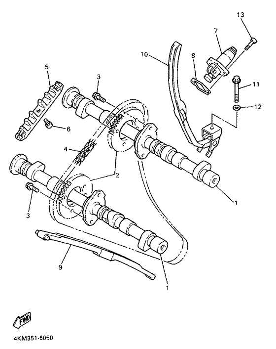 XJ900S Camshaft. chain