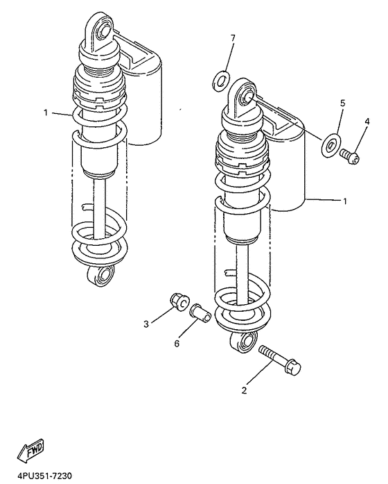 XJR1200 Задняя подвеска