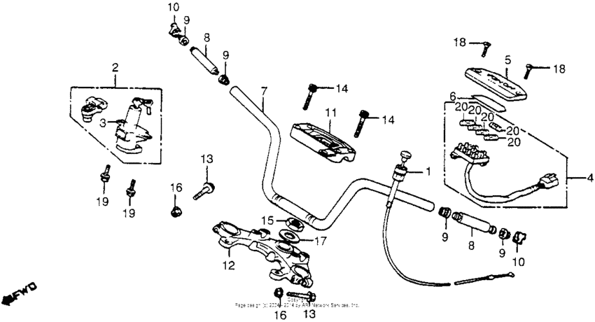 Handlebar + top bridge