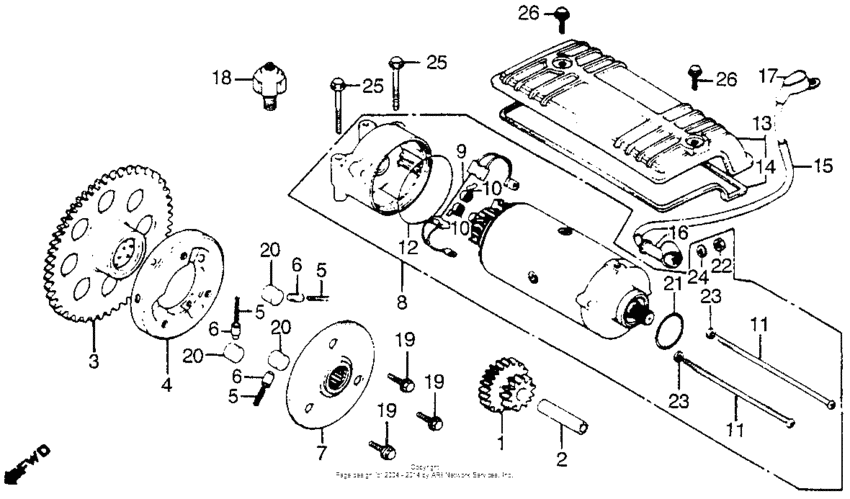 CB900 Стартер