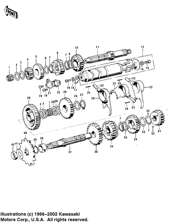 Transmission/change drum