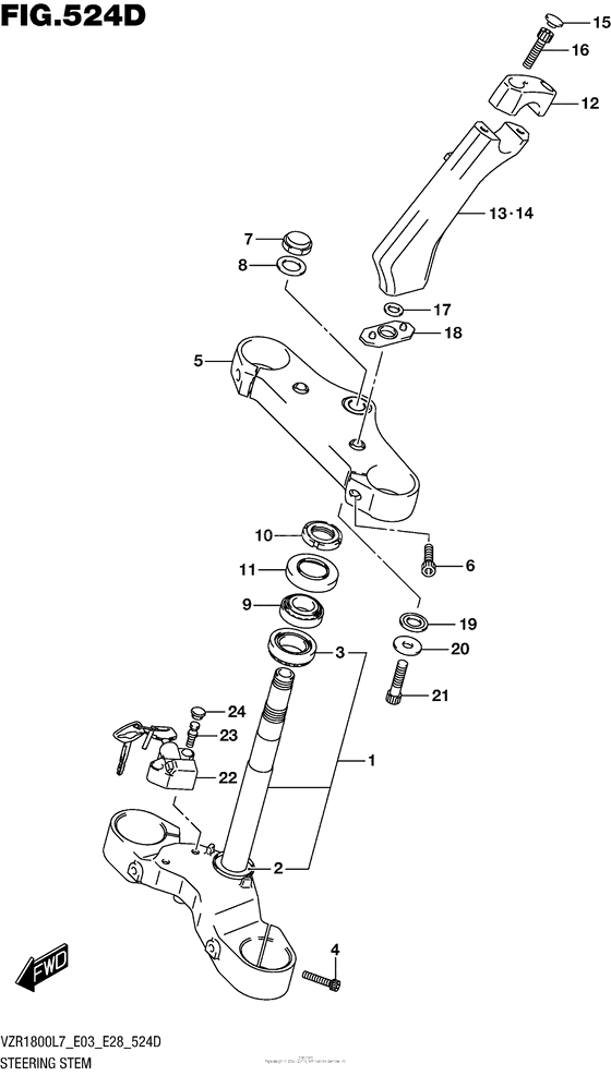 Steering Stem (Vzr1800Bzl7 E33)