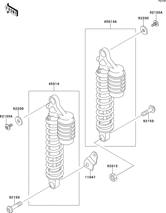 ZR750 Подвеска  /  амортизатор