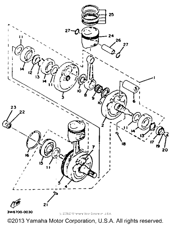 Crankshaft-piston