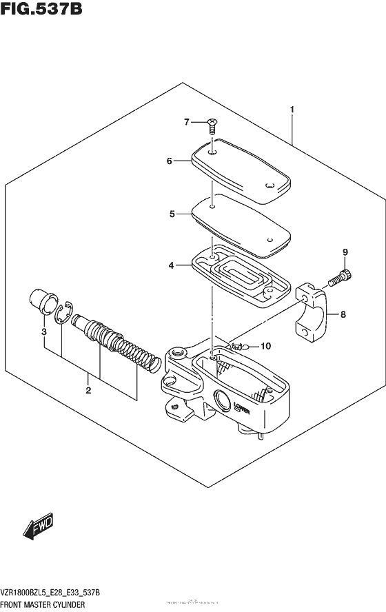 Front Master Cylinder (Vzr1800Bzl5 E33)
