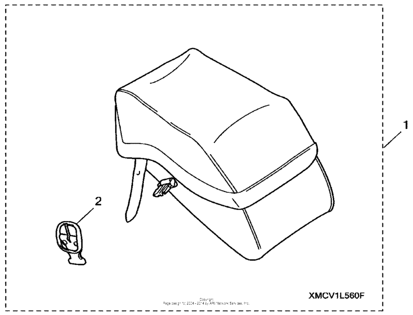 VTX1800T3 Левый кофр