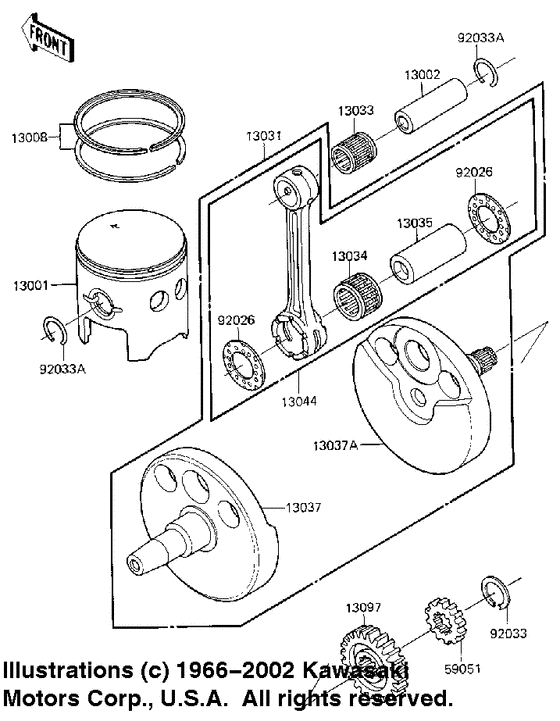 Crankshaft/piston