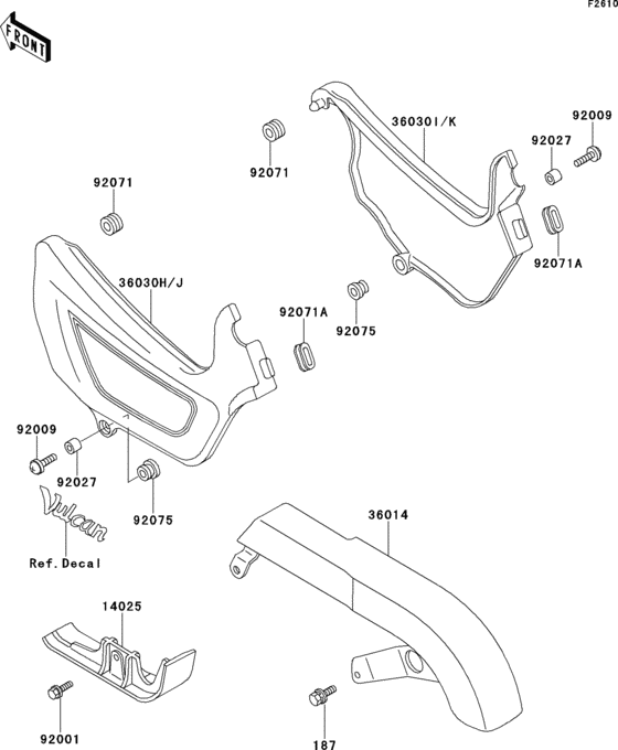Side covers/chain cover(en500-a6)