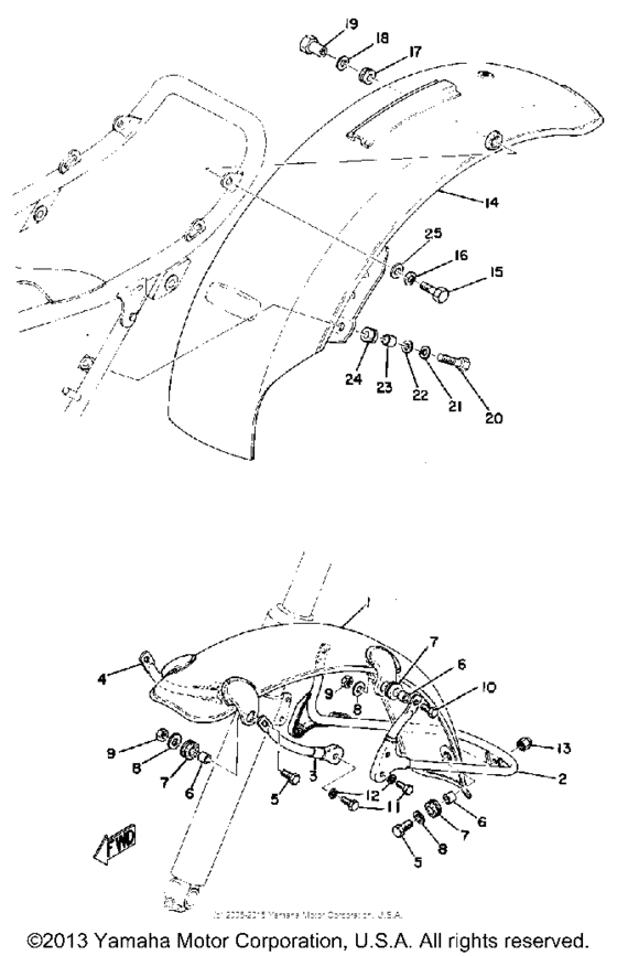 Front fender - rear fender