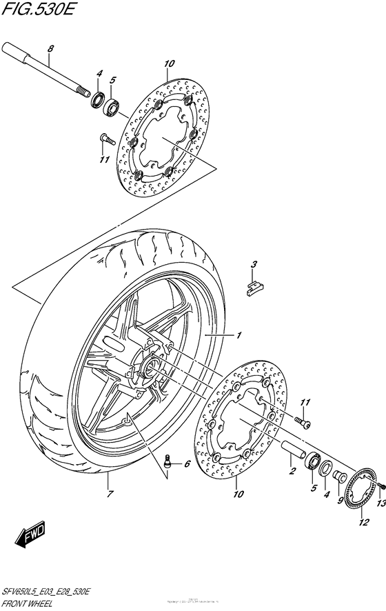 Front Wheel (Sfv650Al5 E33)