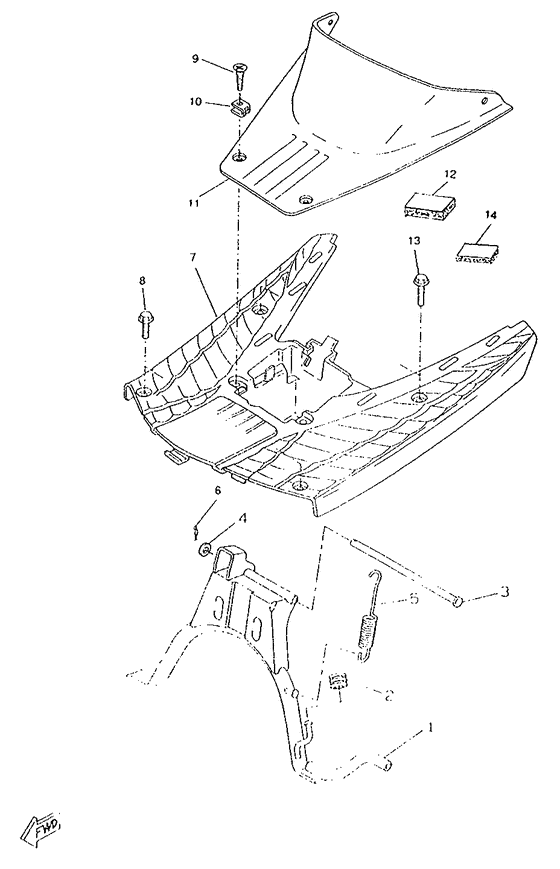 CW50RSP Stand. footrest