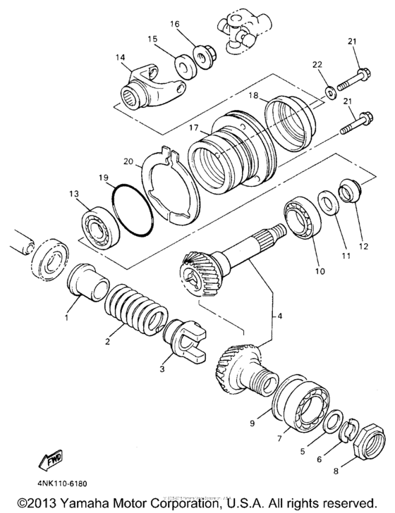 XVZ13AH Промежуточный ведущий вал