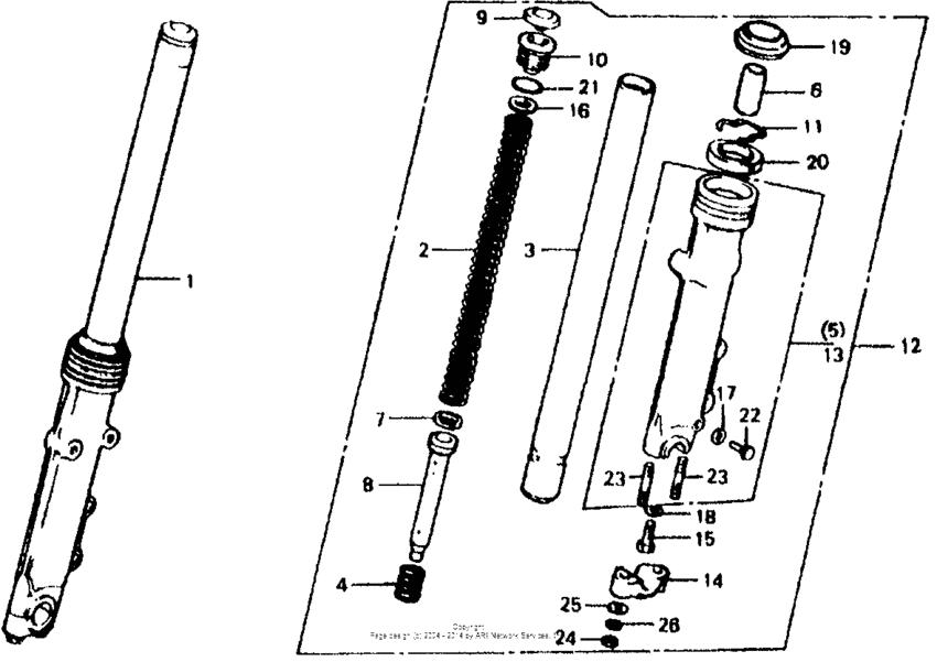 Front fork 79-80