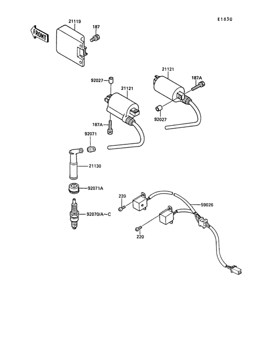 EX400 Система зажигания