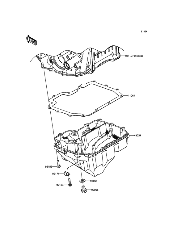 ZX1000 Маслянный поддон