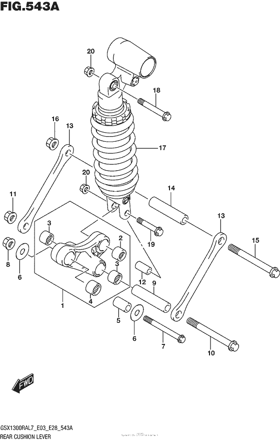 Rear Cushion Lever (Gsx1300Ral7 E03)