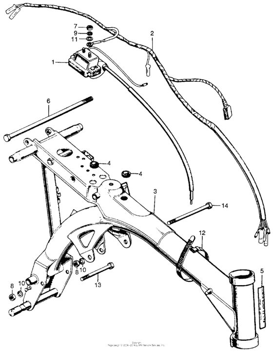 Ignition coil + wire harness