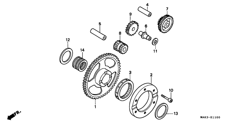 FX650 Муфта стартера