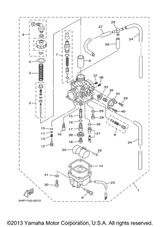 TTR125LM Карбюратор