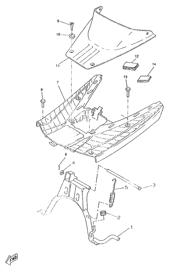 CW50RS Stand. footrest