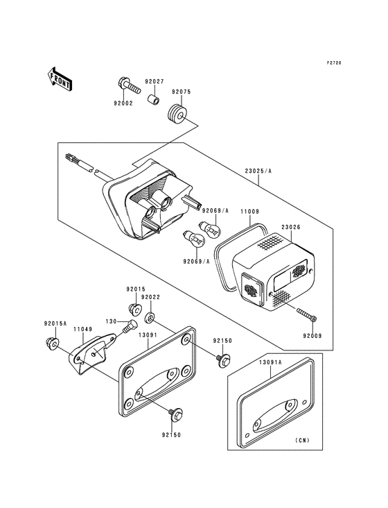 Taillight unit ass`y
