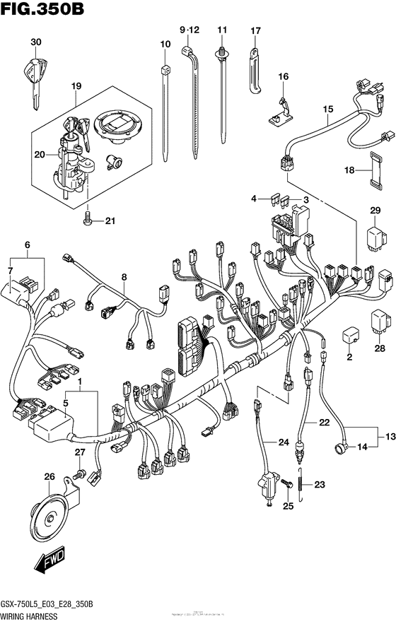 Wiring Harness (Gsx-R750L5 E28)