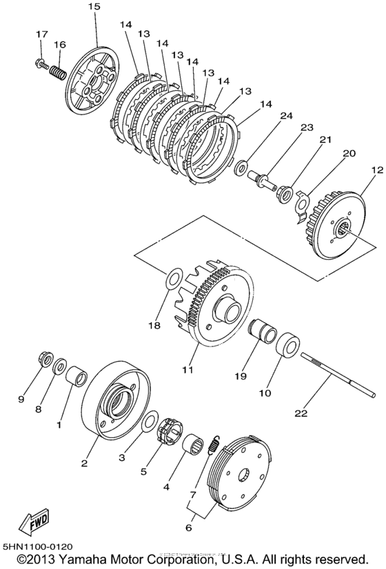 TTR90P Сцепление