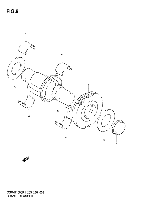 GSX-R1000 Балансир кривошипа