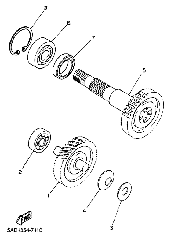 YN50R Трансмиссия