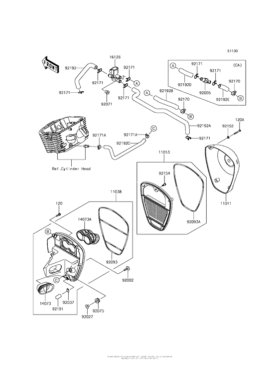 VN900 Воздушный фильтр
