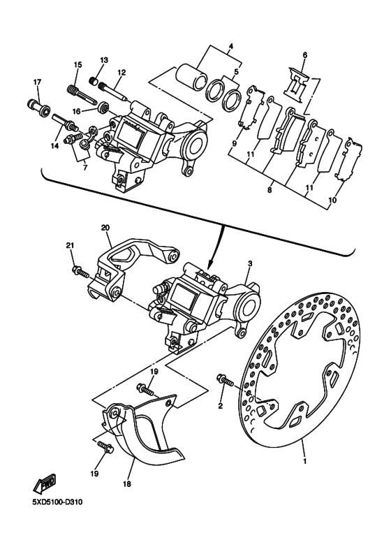  Задний суппорт
