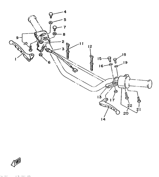 Handle switch. lever
