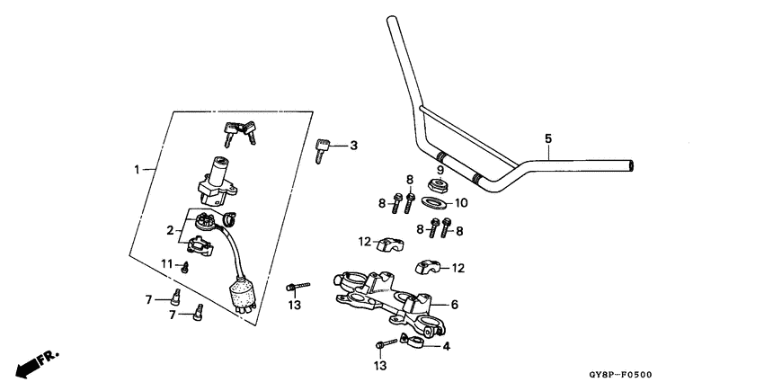 Handle pipe/top bridge