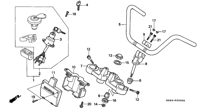 Handle pipe/top bridge