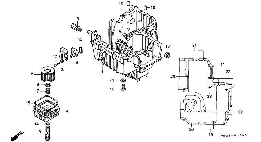 Lower crankcase