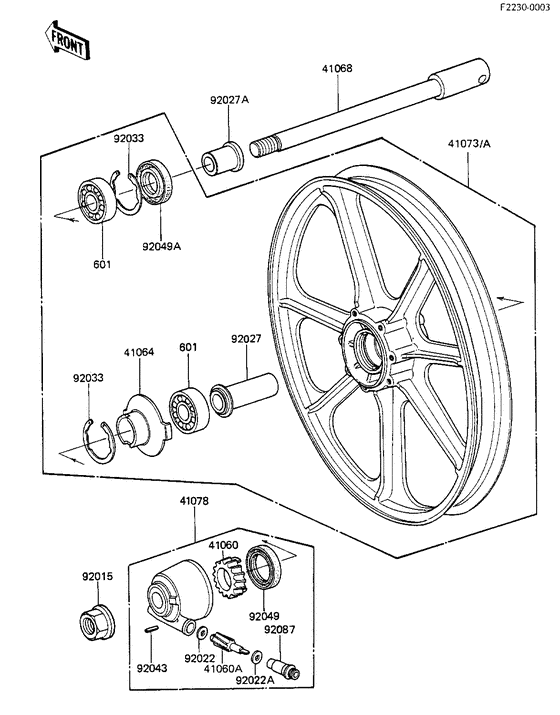 Front wheel/hub