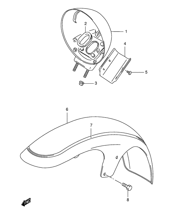 VS1400 Переднее крыло