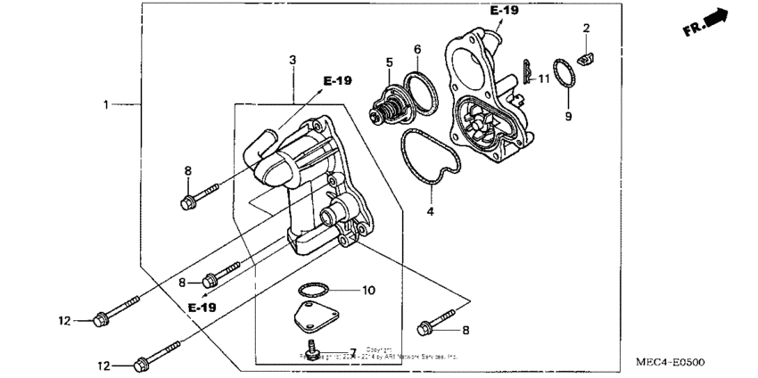 NRX1800D Водяной насос