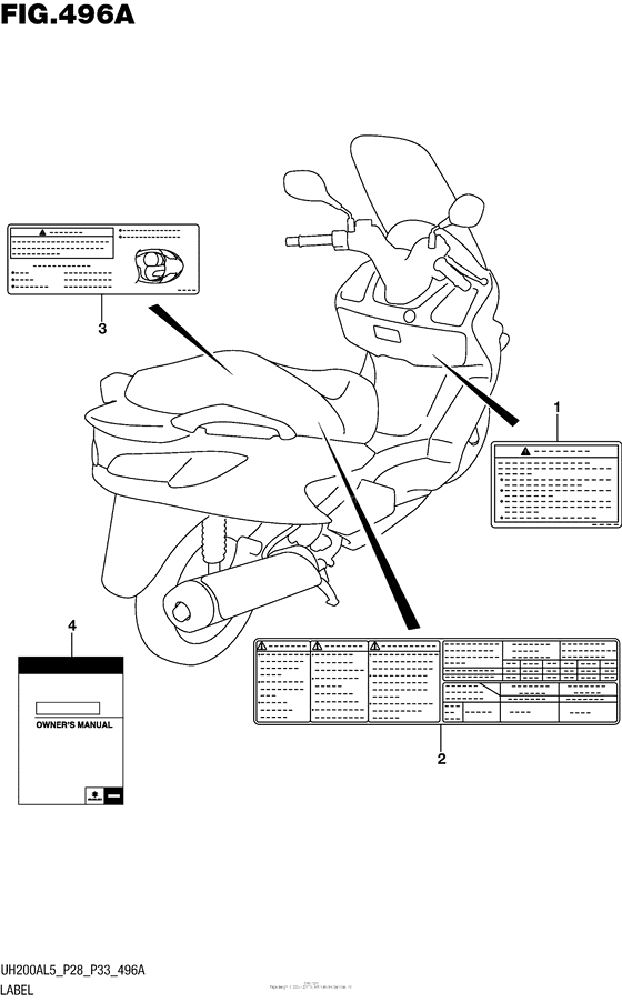 UH200 Label (Uh200Al5 P28)