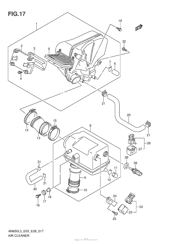 Air Cleaner (An650Zl3 E28)
