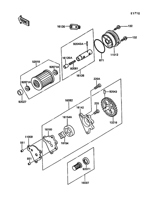 KL650 Масляный насос