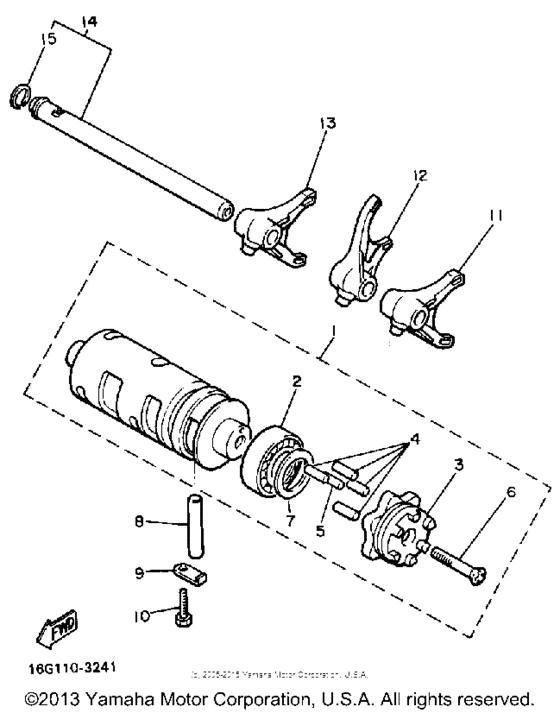 Shift cam-fork
