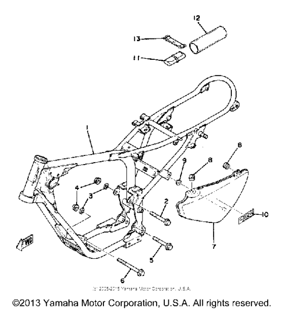 MX100F Frame-side cover