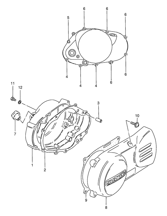 Crankcase cover ass`y  (v