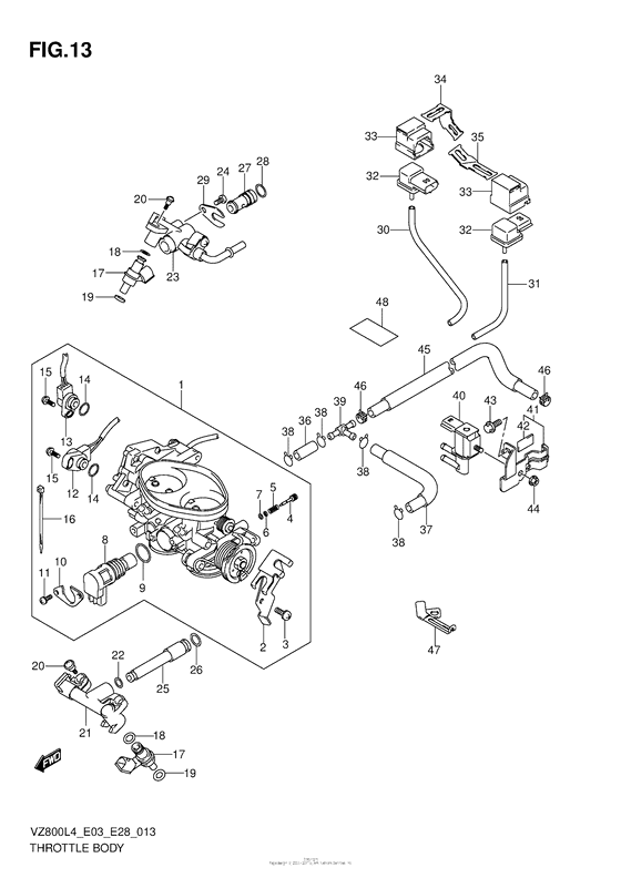 Throttle Body (Vz800L4 E33)