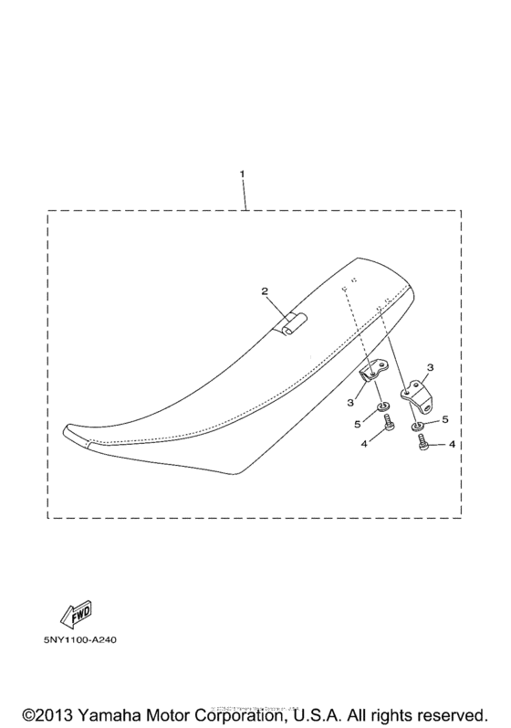 YZ250R Сиденье
