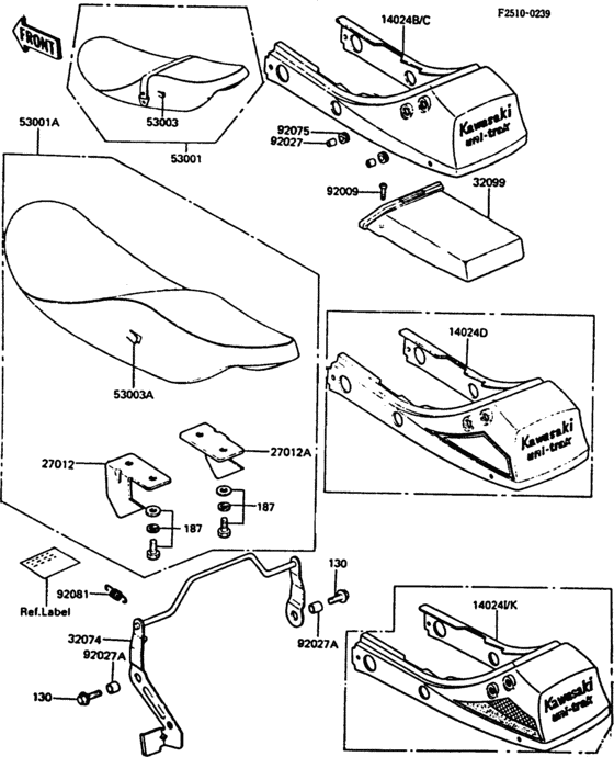 Seat(1/2)(zx550-a1/a2)