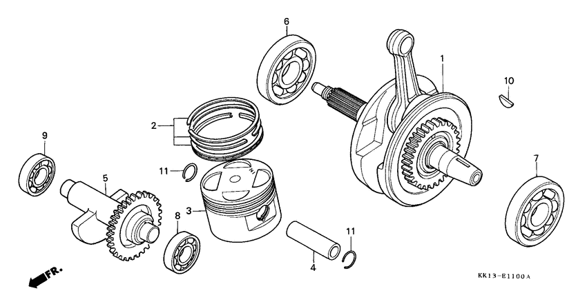 Crankshaft/piston