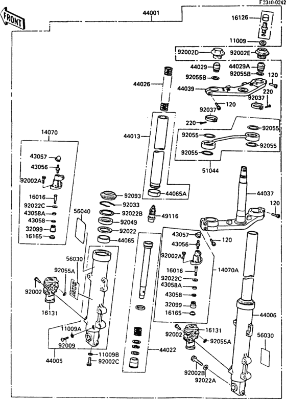 Front fork(1/2)