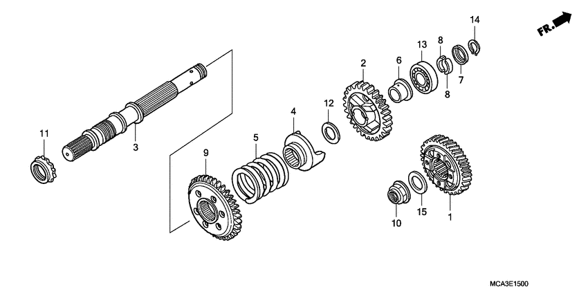 GL1800 (ABS) Shaft set final